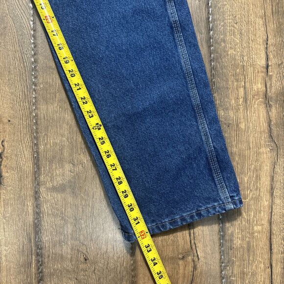 Wrangler Riggs Pants Men 34X32 Blue Denim Jeans Workwear Carpenter Reinforced - Picture 10 of 10